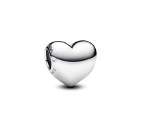 PANDORA Moments charm de corazón grabable Be Love en plata de primera ley, compatible con pulseras Moments, 793439C00