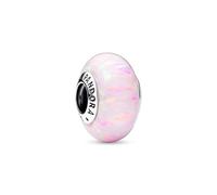 PANDORA Moments charm rosa iridiscente, colección Moments, compatible con pulseras Moments, 791691C03