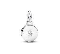 Pandora Colgante Moments grabable de plata de ley con diseño de cerradura y circonita transparente