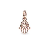 Pandora Moments Colgante con diseño de mano Hamsa chapado en oro rosa de 14 quilates