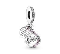 Pandora Timeless Anillo con halo redondo centelleante chapado en oro de 14 quilates con circonitas cúbicas transparentes, talla 52