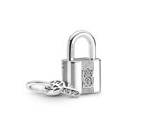 Pandora Moments Dije con diseño de oruga de plata de ley con cristal negro, esmalte rosa y rosa oscuro