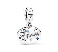 Pandora Charm Colgante Doble en plata de ley Amor Familia 792987C01