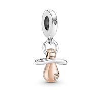 Pandora Moments Colgantes de plata de ley y chapados en oro rosa de 14 quilates