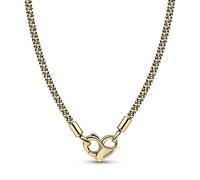 Pandora TachuelasCollar Pandora Moments con un recubrimiento en oro de Cadena con 362451C00 45