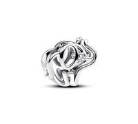 Pandora Moments Dije con diseño de elefante de plata de ley con circonitas cúbicas transparentes