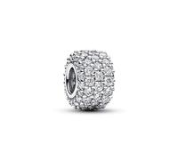 Pandora Moments Dije de plata de ley con circonitas cúbicas transparentes