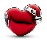 PandoraMomentsCharm Corazón Navideño Rojo Metálico 792336C01