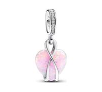 Pandora Moments Dijes de plata de ley con símbolo de infinito e inscripción "Mom"