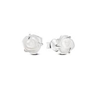 Pendientes de botón Pandora 293209C01 rosa blanca