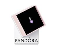 Pandora Moments Pendientes de botón de plata de ley con diseño de rosa