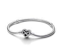 Pandora Pulsera Pandora Moments con Cierre Corazón Infinito Brillante 592645C01 20