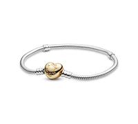 Pandora Moments Silver & Shine 560719 - Pulsera de corazón