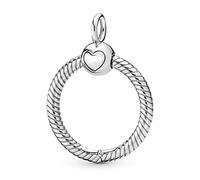 Pandora Colgante pequeño en forma de O Moments 398296 Plata de ley Mujer