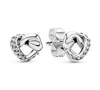 Pandora Mujer Plateado Pendientes de botón 298019CZ