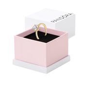 Pandora Passions Crown 14k gold-plated ring with clear cubic zirconia