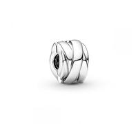 PANDORA Signature Pulsera rígida abierta I-D chapada en oro de 14 quilates, 4