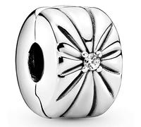 PANDORA Clip 798614C01 Plata primera ley Mujer Rayo de Sol Brillante