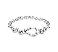 Pandora Passions Pulsera de cadena gruesa con nudo infinito de plata de ley, 16