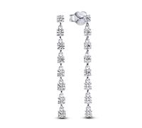 Pandora Timeless Pendientes colgantes de plata de ley con circonitas cúbicas transparentes