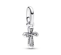 Pandora Pendiente De Joyería De Plata Cruz Brillante 793044C01
