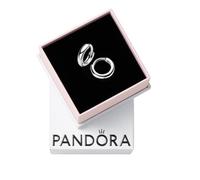 Pandora Pendientes de Aro Redondos Abrazo en Plata de Ley