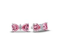Pandora Pendientes de mariposa de plata de ley con circonitas, 294265C01