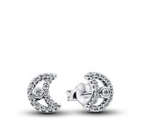 Pandora Pendientes de plata de ley con forma de luna 294257C01