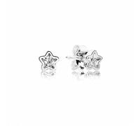Pandora Pendientes para mujer, plata de ley 925 y circonitas transparentes, talla brillante - 290597CZ, Plata de ley, Circonia cúbica