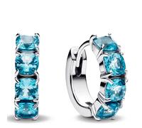 Pendientes de aro Pandora Timeless 293851C01 azul
