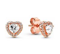 Pandora Pandora Rose Pendientes en Pandora Rose Corazones Brillantes Elevados 288427C01