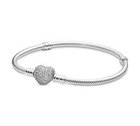 PANDORA Pulsera 590727CZ-19 Mujer plata Corazón Circonitas