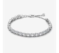 Pandora Pulsera Corazón Triple Gemas en Plata de Ley | 16 cm