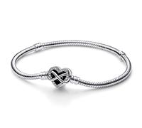 Pandora Pulsera Dama Plata 925 Corazón Infinito Corazón Brillante 592645C01