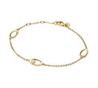 Pandora Pulsera Ovalada Forma Orgánica en Pavé Y Perla Cultivada de Agua Dulce Tratada | 20 cm