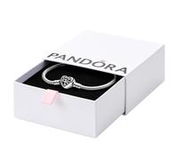 Pandora Pulsera de cadena de serpiente con diseño de árbol genealógico con cierre en forma de corazón, 21