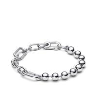 PANDORA ME Pulsera de plata de ley con cuentas y eslabones, 1