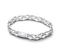 PANDORA Pulsera de mujer de plata mariposa 594575C01, 18 cm, Plata, Circonita cúbica
