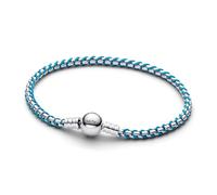 PANDORA Pulsera de plata para mujer, cadena veneciana, turquesa 593816C01