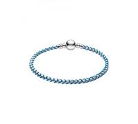 PANDORA Pulsera de plata para mujer, cadena veneciana, turquesa 593816C01