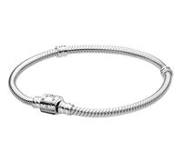 PANDORA Pulsera de plata para mujer con cierre de clip 594596C00, 17cm, Plata de ley, Sin piedra preciosa