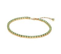 Pandora Pulsera de tenis, Pulseras, Brazalete para mujer, verde claro, dorado, 561469C02, 561469C02-20, Plata de ley, No es una piedra preciosa
