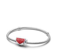 PANDORA Pulsera para mujer de plata 925 Stranger Things 593572C01, 19cm, Plata de ley, No es una piedra preciosa