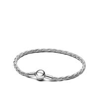 PANDORA Moments 593757C00-19 Bracelet à maillons Serpent torsadés en Argent Sterling Avec fermoir Rond Taille 19 cm, 19cm, Argent Sterling, Pas de gemme