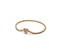 PANDORA Pulsera para mujer con corazón infinito brillante, color dorado 563758C01