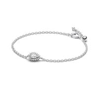 Pandora Timeless Pulsera de plata de ley con circonitas cúbicas transparentes, 16