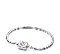 PANDORA Pulsera para mujer, diseño de princesas Disney 564379C01, 17 cm, Plata de ley, No es una piedra preciosa