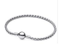 PANDORA Pulsera de plata para mujer, cadena de alas 594028C00, 17cm, Plata de ley, No es una piedra preciosa