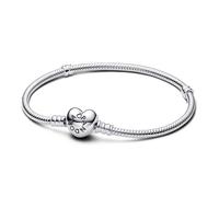 Pandora Icons Pulsera de plata con cierre en forma de corazón, 20