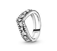Pandora San Valentín Anillo en plata de ley Doble Deseo Brillante 199095C01 54